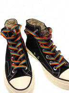 1 Pair Universal Rainbow Gradient Shoelace 120cm, Colorful Vertical Stripe Y2K Fashion Laces For Sneakers, Canvas Shoes, Sports Shoes,White Shoes,Basketball Shoes,Trainers Running Shoes