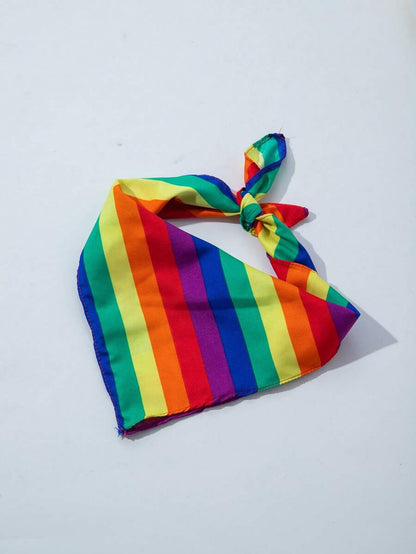 1pc Striped Elegant Polyester Neckerchief, Suitable For Daily Wear And Party Occasions Summer Hair Accessories Beach Hair Bands Vacay Headbands Elegant Scarf Women Bandana