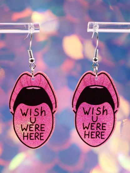 Acrylic Transparent Cute Cloud & Rainbow Design Earrings, Casual Jewelry Accessories, Gift For Girls, Valentine's Day,Valentine's Day Gifts,Mom,Mother,Mother's Day,Gift
