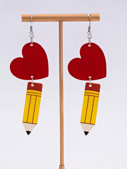 Acrylic Transparent Cute Cloud & Rainbow Design Earrings, Casual Jewelry Accessories, Gift For Girls, Valentine's Day,Valentine's Day Gifts,Mom,Mother,Mother's Day,Gift
