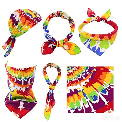 1pc Striped Elegant Polyester Neckerchief, Suitable For Daily Wear And Party Occasions Summer Hair Accessories Beach Hair Bands Vacay Headbands Elegant Scarf Women Bandana